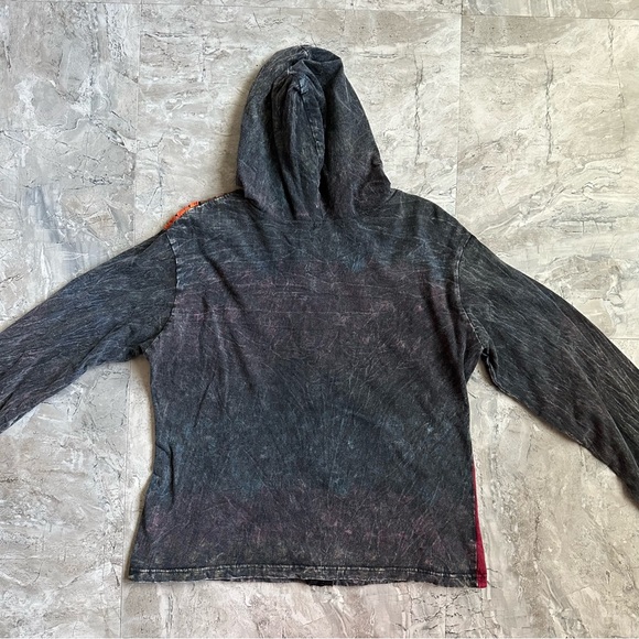 Leopards & Roses vintage boho floral hoodie - Picture 6 of 7